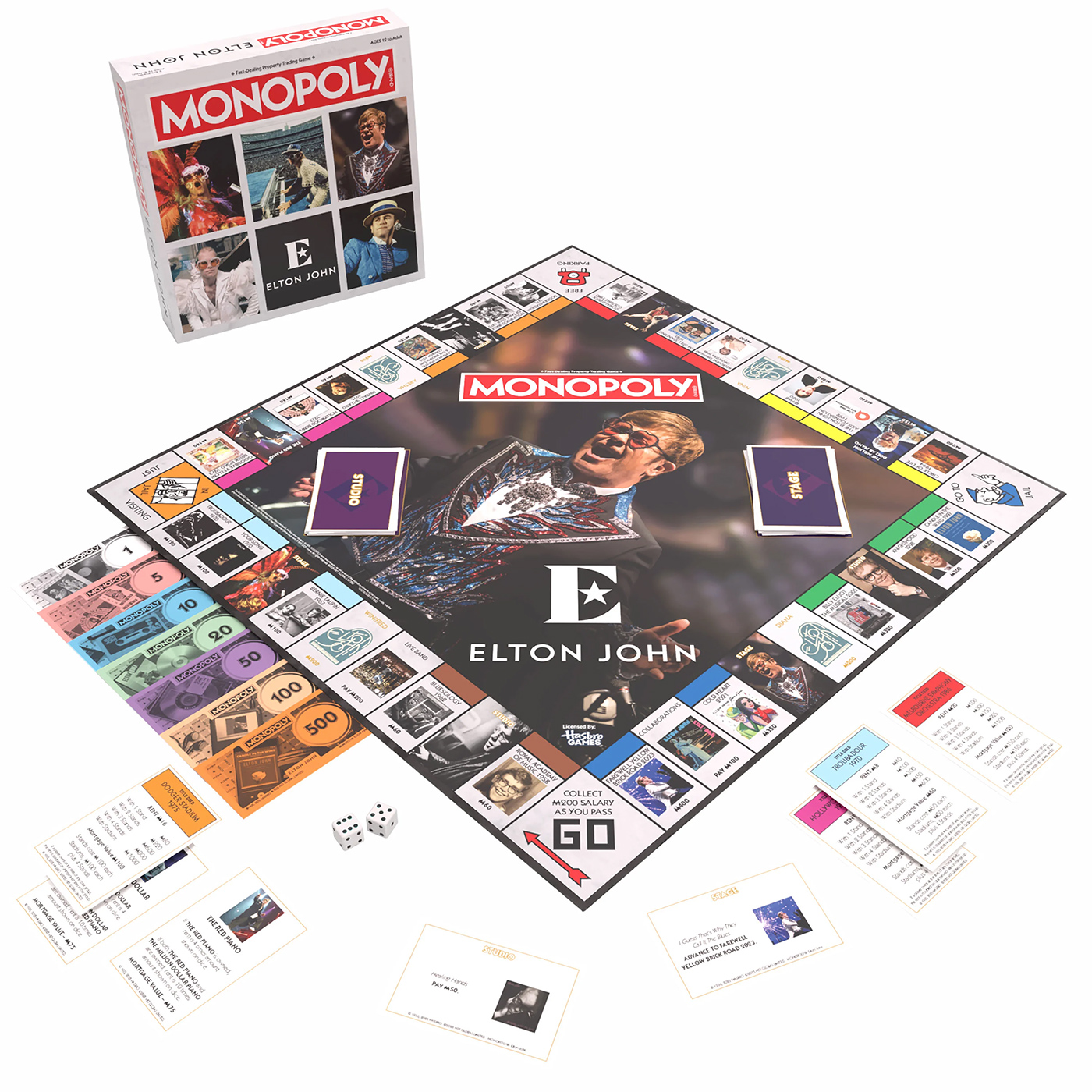 Jogo de Tabuleiro Monopoly Elton John Edition