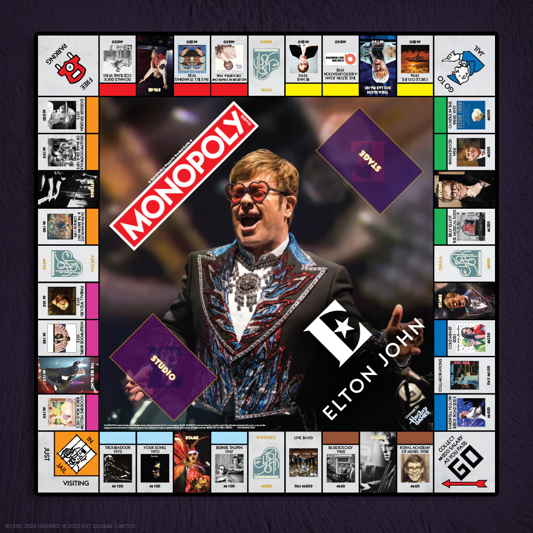 Jogo de Tabuleiro Monopoly Elton John Edition