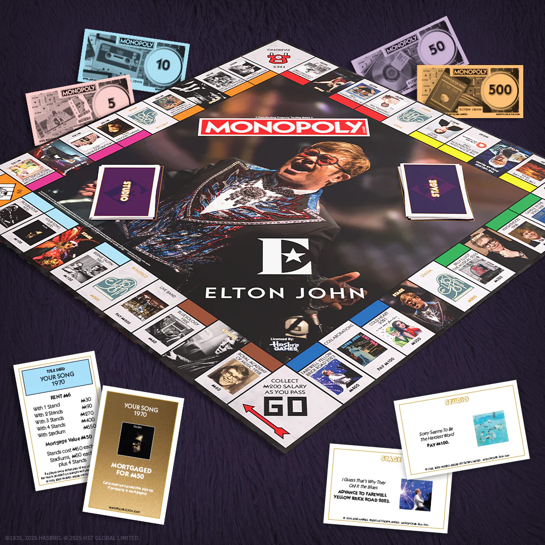 Jogo de Tabuleiro Monopoly Elton John Edition