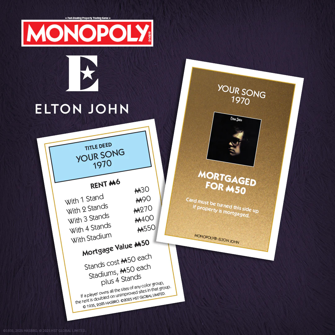 Jogo de Tabuleiro Monopoly Elton John Edition