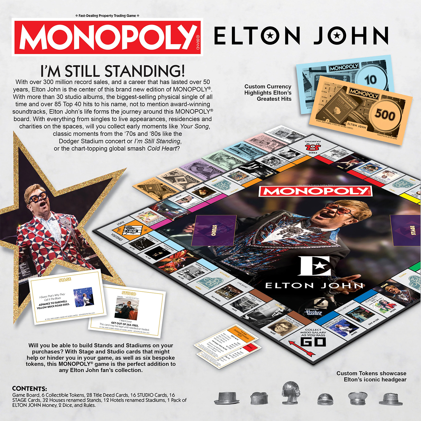 Jogo de Tabuleiro Monopoly Elton John Edition