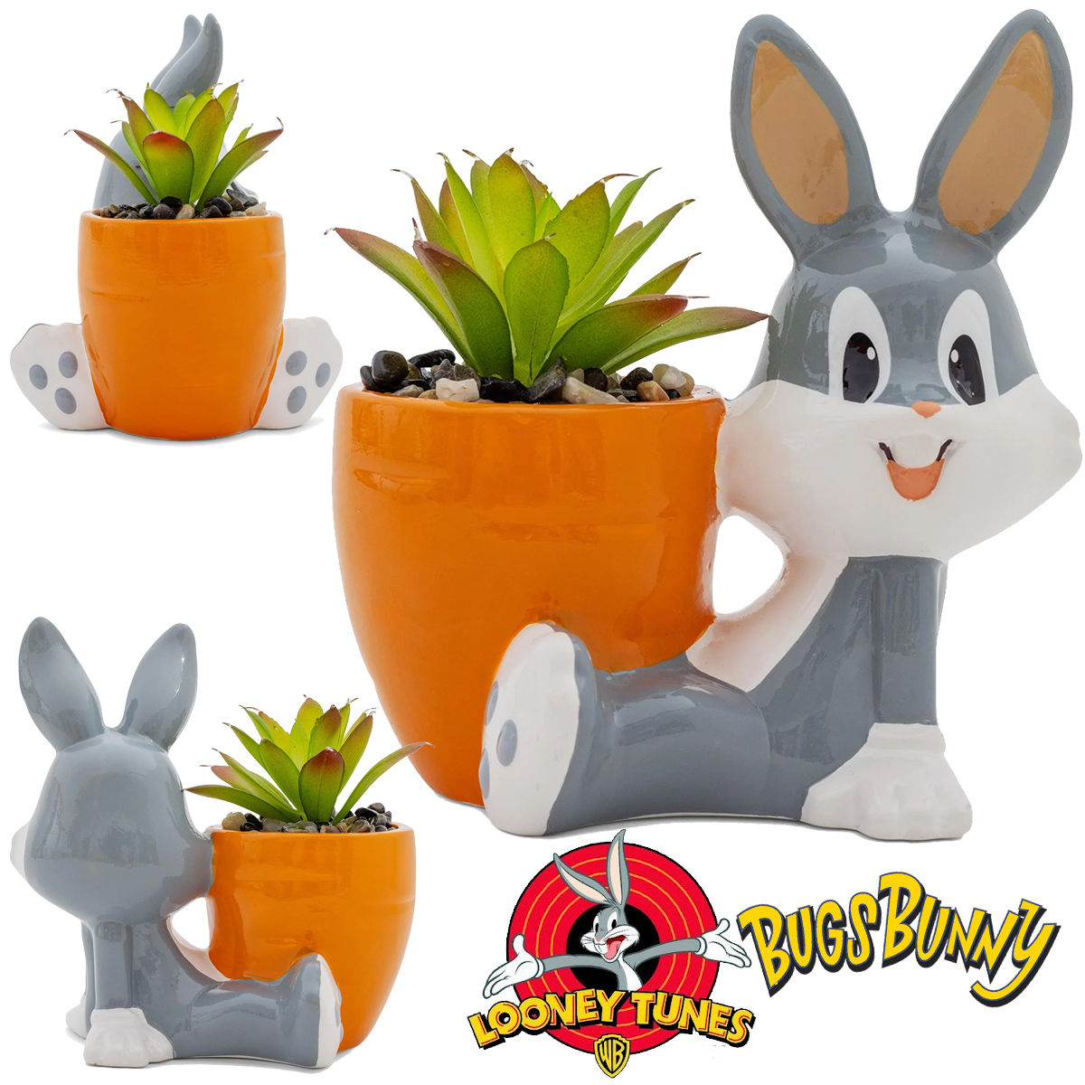 Mini-Vaso de Plantas Coelho Pernalonga