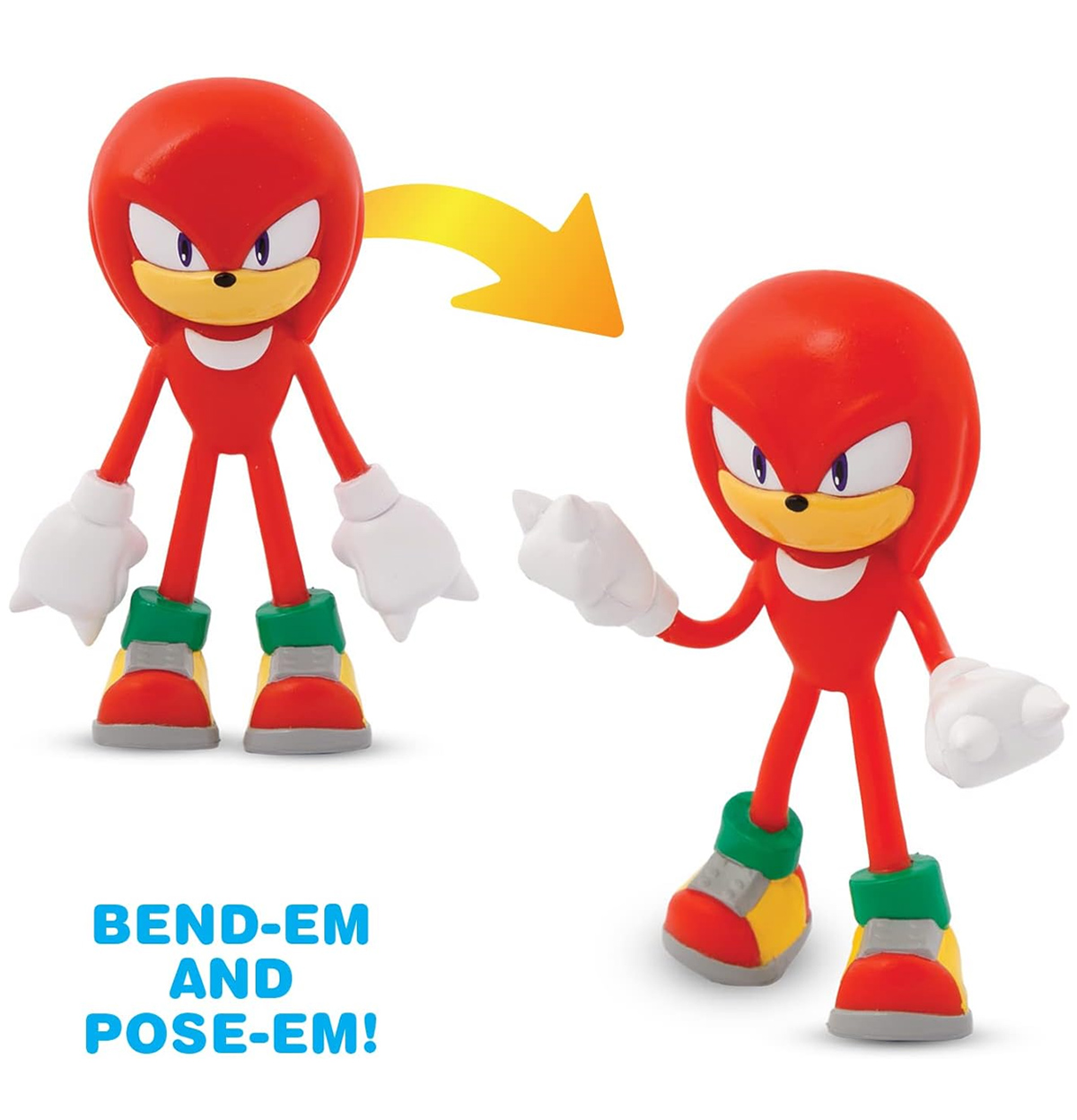 Bonecos Flexíveis Sonic The Hedgehog FleXfigs Bendable