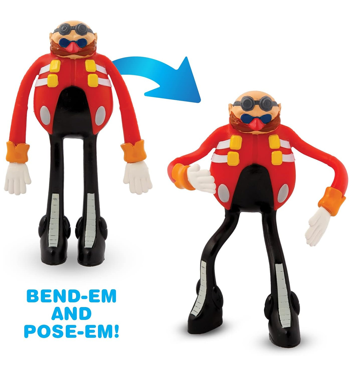 Bonecos Flexíveis Sonic The Hedgehog FleXfigs Bendable