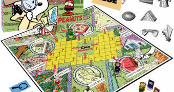 Jogo de Tabuleiro Peanuts Clue (Detetive) com Snoopy, Charlie Brown, Lucy e outros