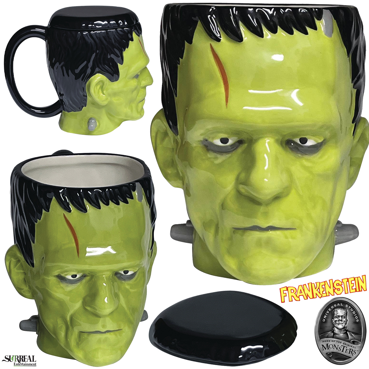 Caneca Esculpida Monstro do Dr. Frankenstein (Boris Karloff)