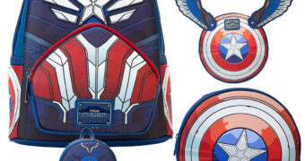 Bolsa Tiracolo e Mini-Mochila Capitão América: Admirável Mundo Novo