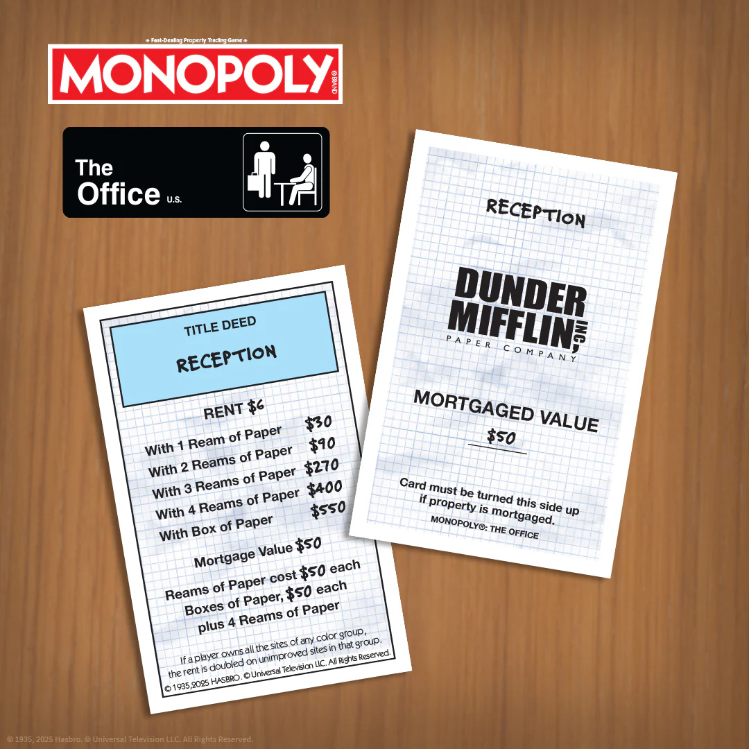 Monopoly The Office Board Game