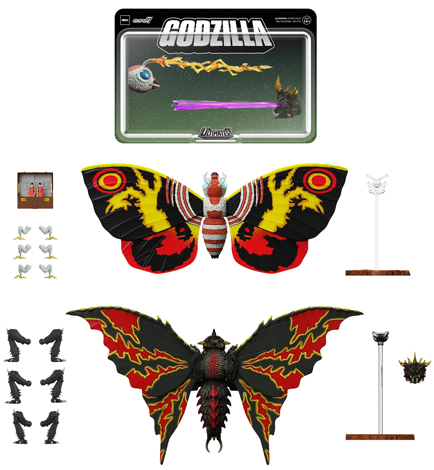 Action Figures Mothra & Battra Toho Ultimates