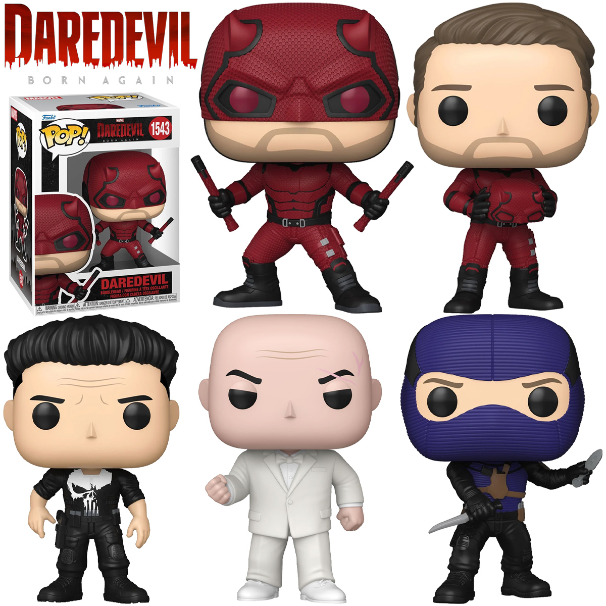 Bonecos Pop! da Série Demolidor: Renascido (Daredevil: Born Again)