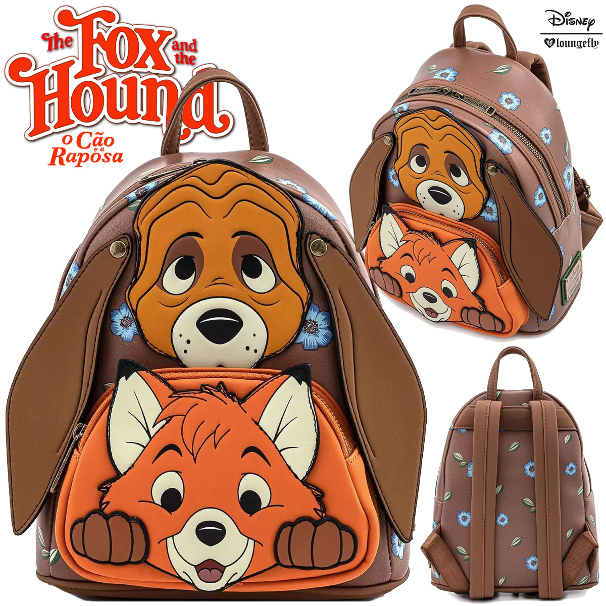 Mini-Mochila O Cão e a Raposa (The Fox and the Hound)