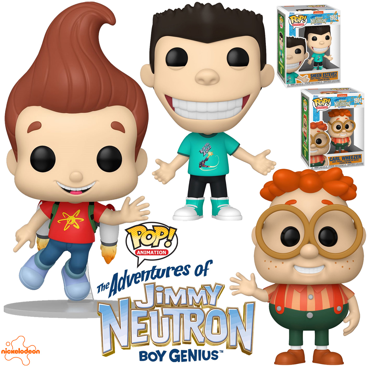 Bonecos Pop! As Aventuras de Jimmy Neutron, o Menino Gênio