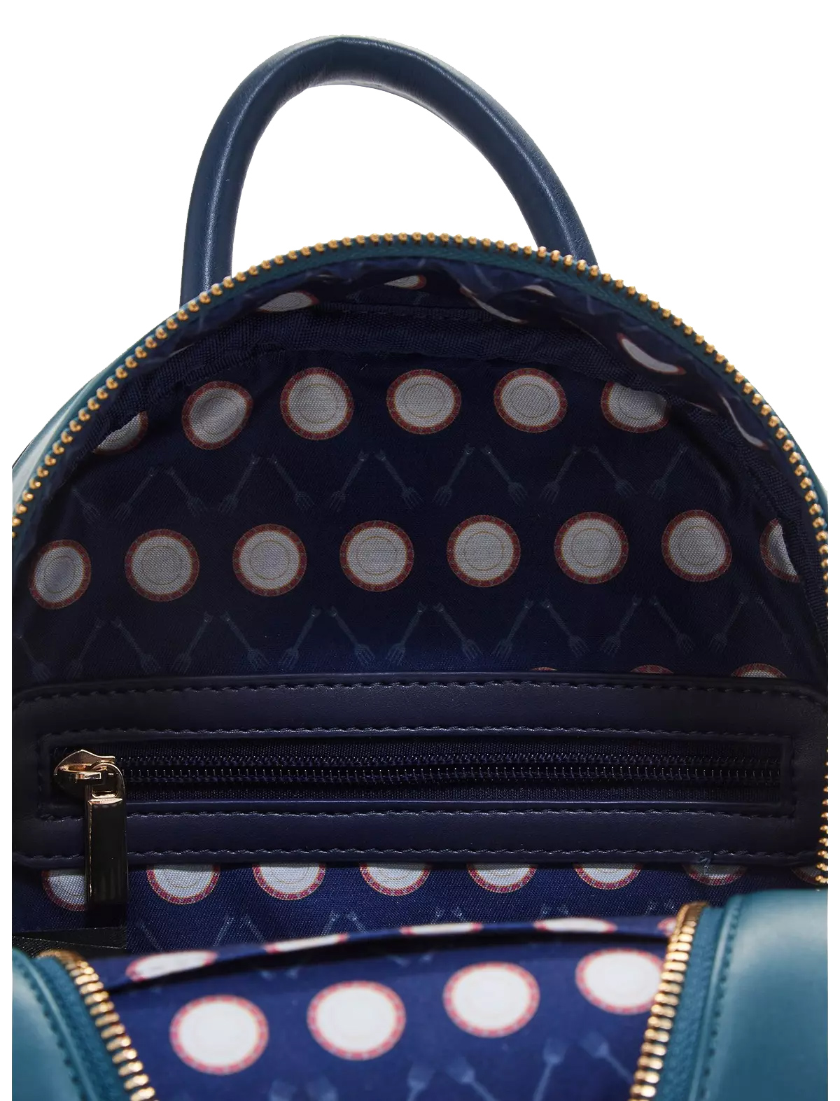 Mini-Mochila A Bela e a Fera com Lumière, Horloge e Madame Samovar