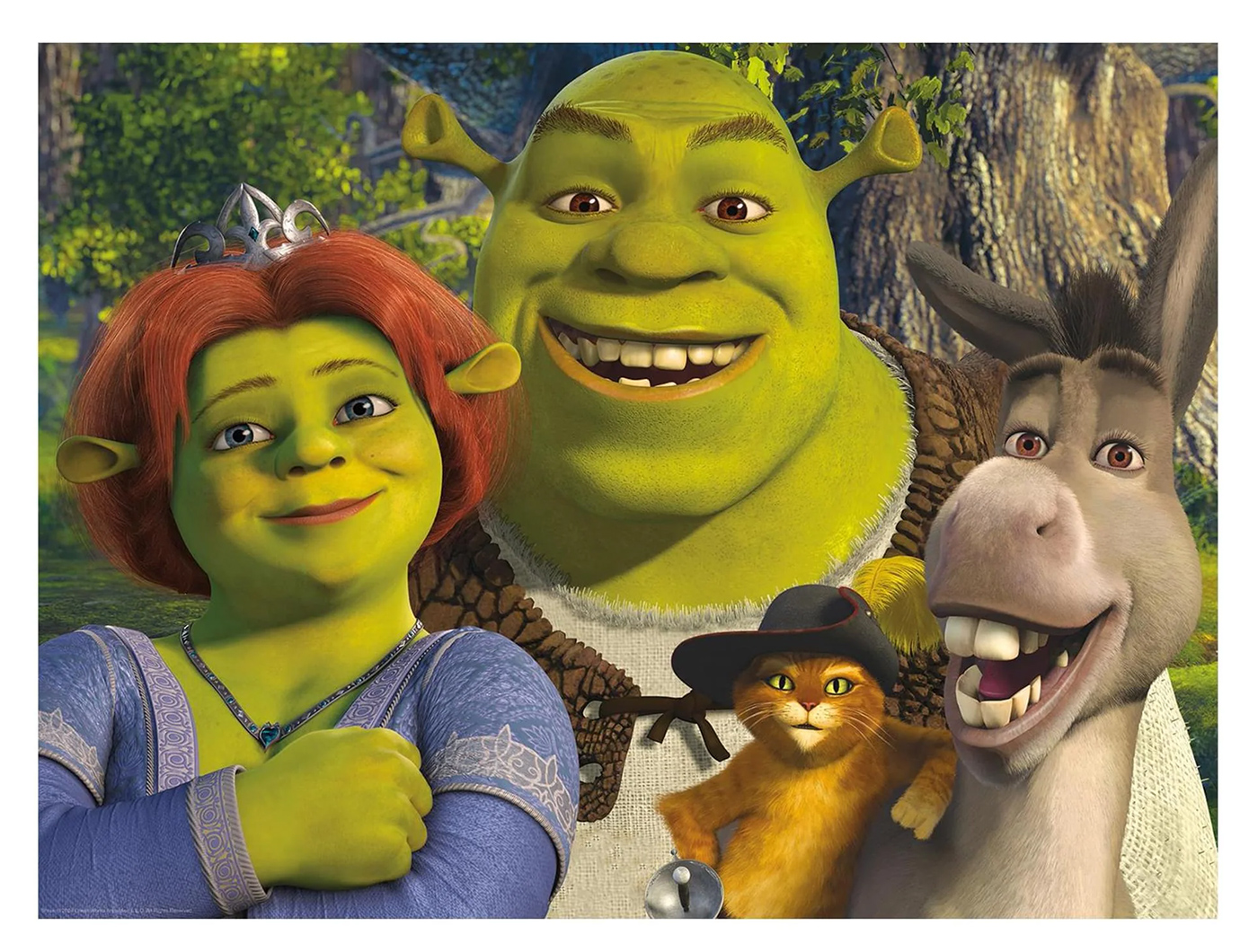 Quebra-Cabeça Família Shrek com 500 peças