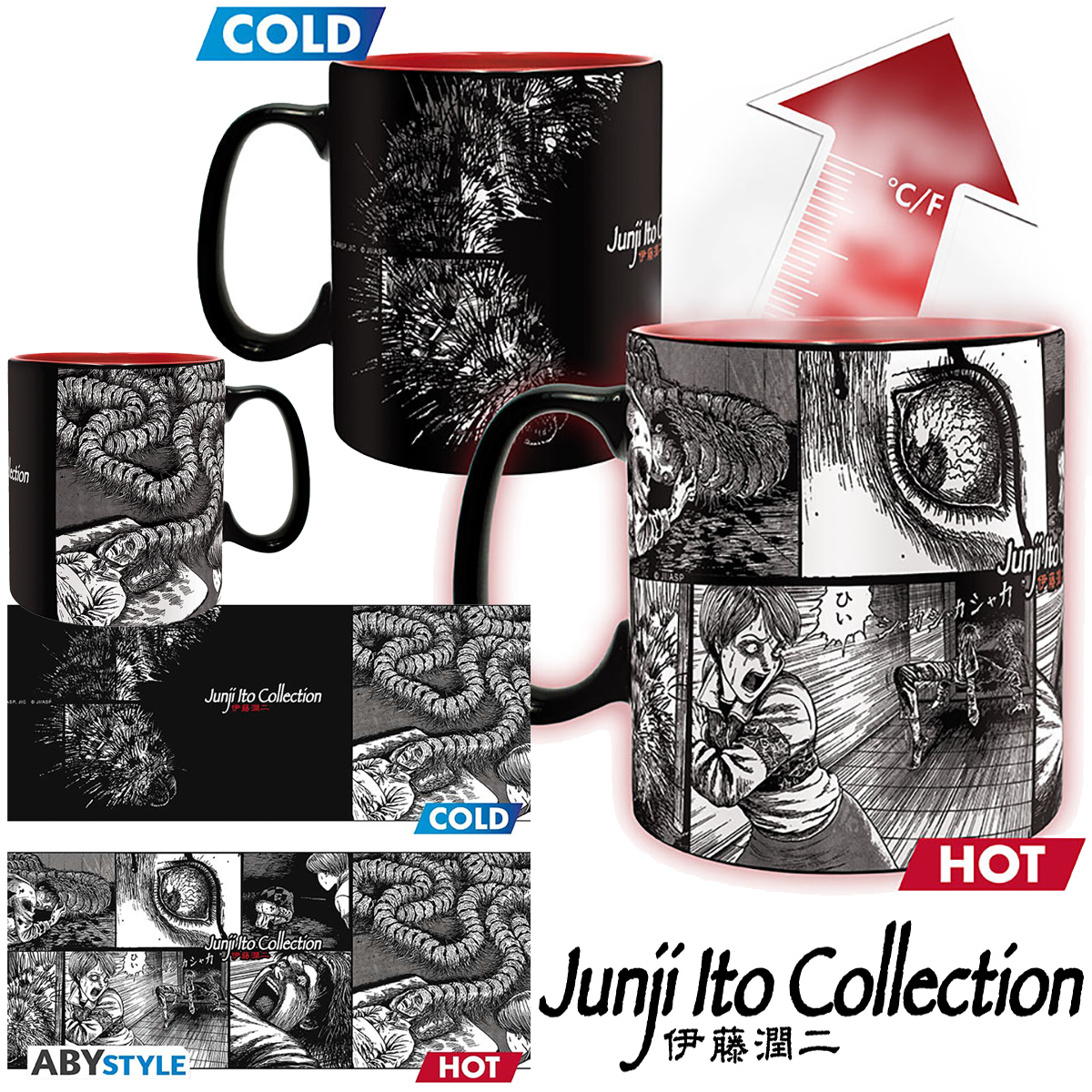 Caneca de Calor Reativo Junji Ito “Honored Ancestor”