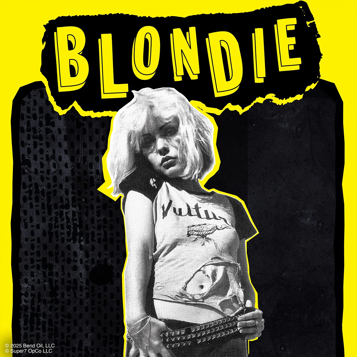 Action Figure Debbie Harry ReAction com Camiseta “Vultures” Amarela (Blondie)