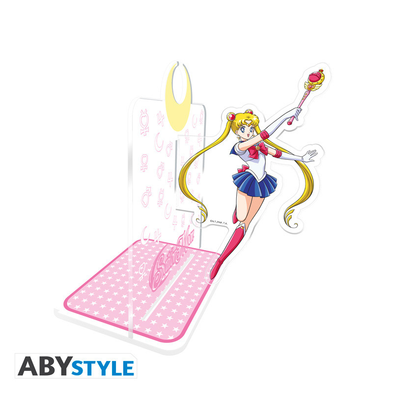 Apoios de Livros Acryl Bookends Naruto Shippuden e Sailor Moon