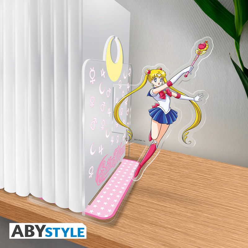 Apoios de Livros Acryl Bookends Naruto Shippuden e Sailor Moon