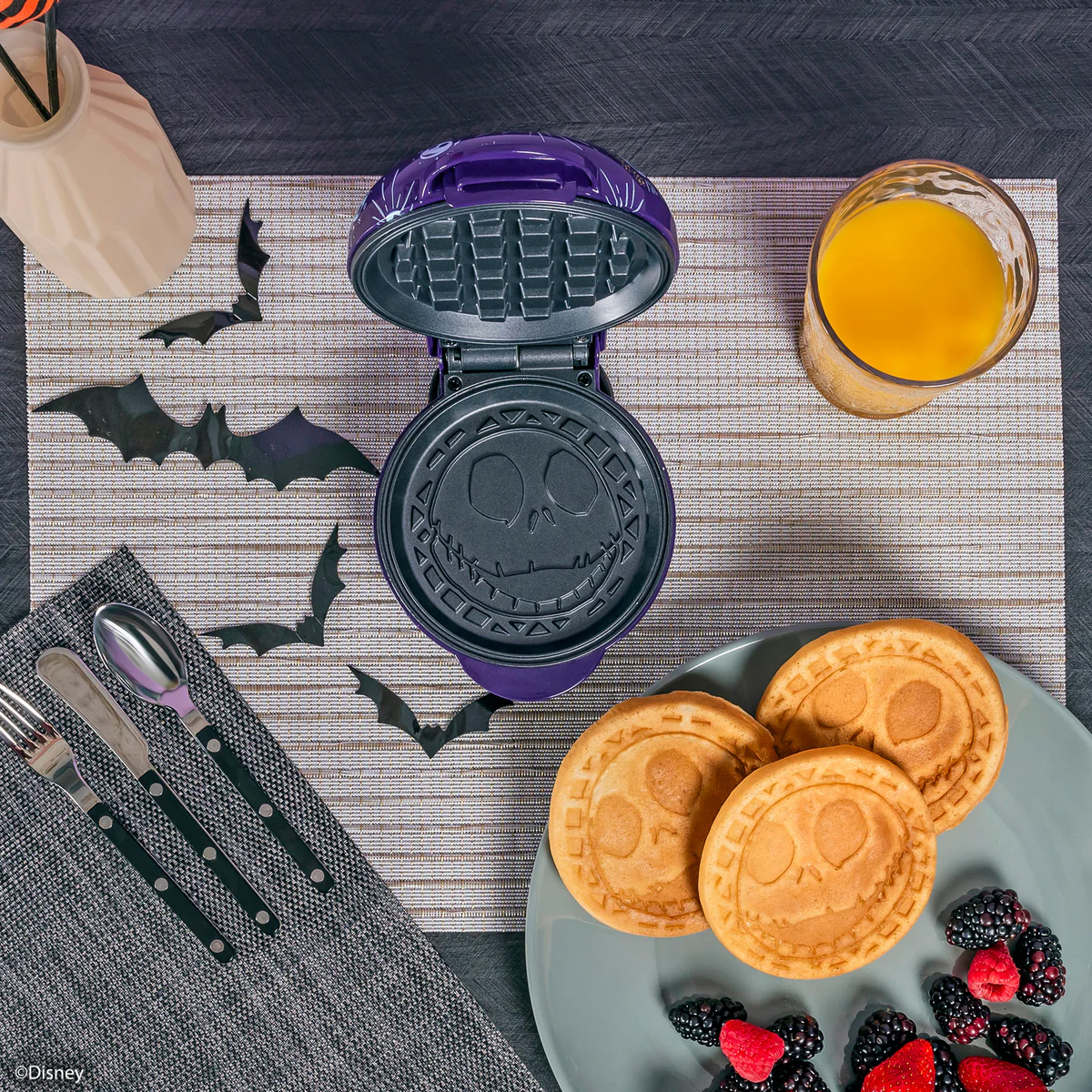 Máquina de Mini-Waffles Jack Skellington Nightmare Before Christmas