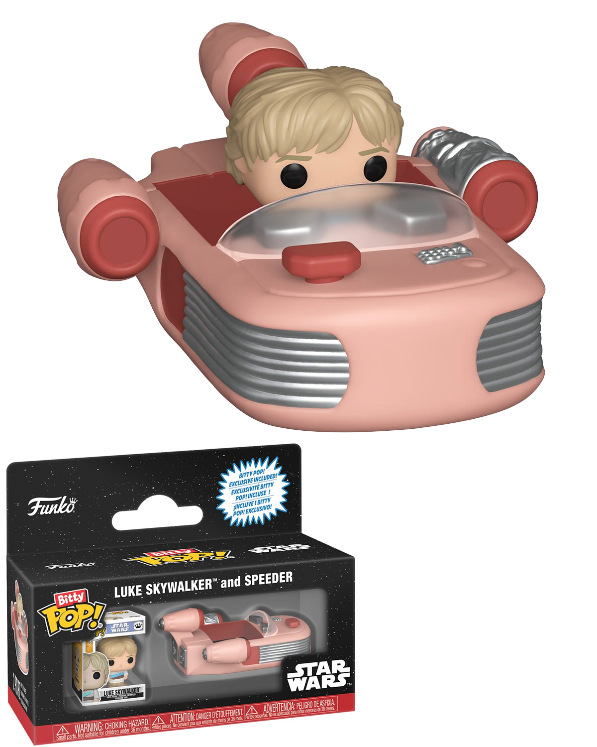 Micro-Figuras e Veículos Bitty Pop! Rides