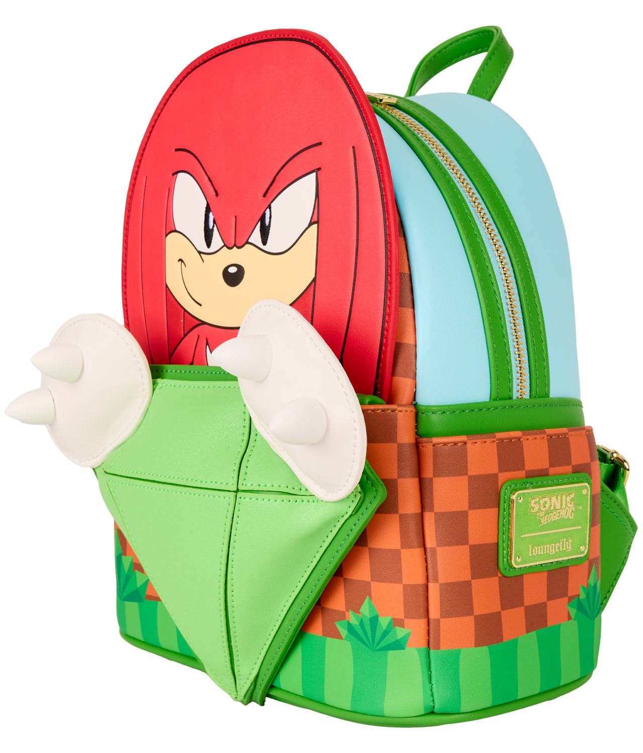 Mini-Mochila Knuckles, o Equidna do Game Sonic the Hedgehog