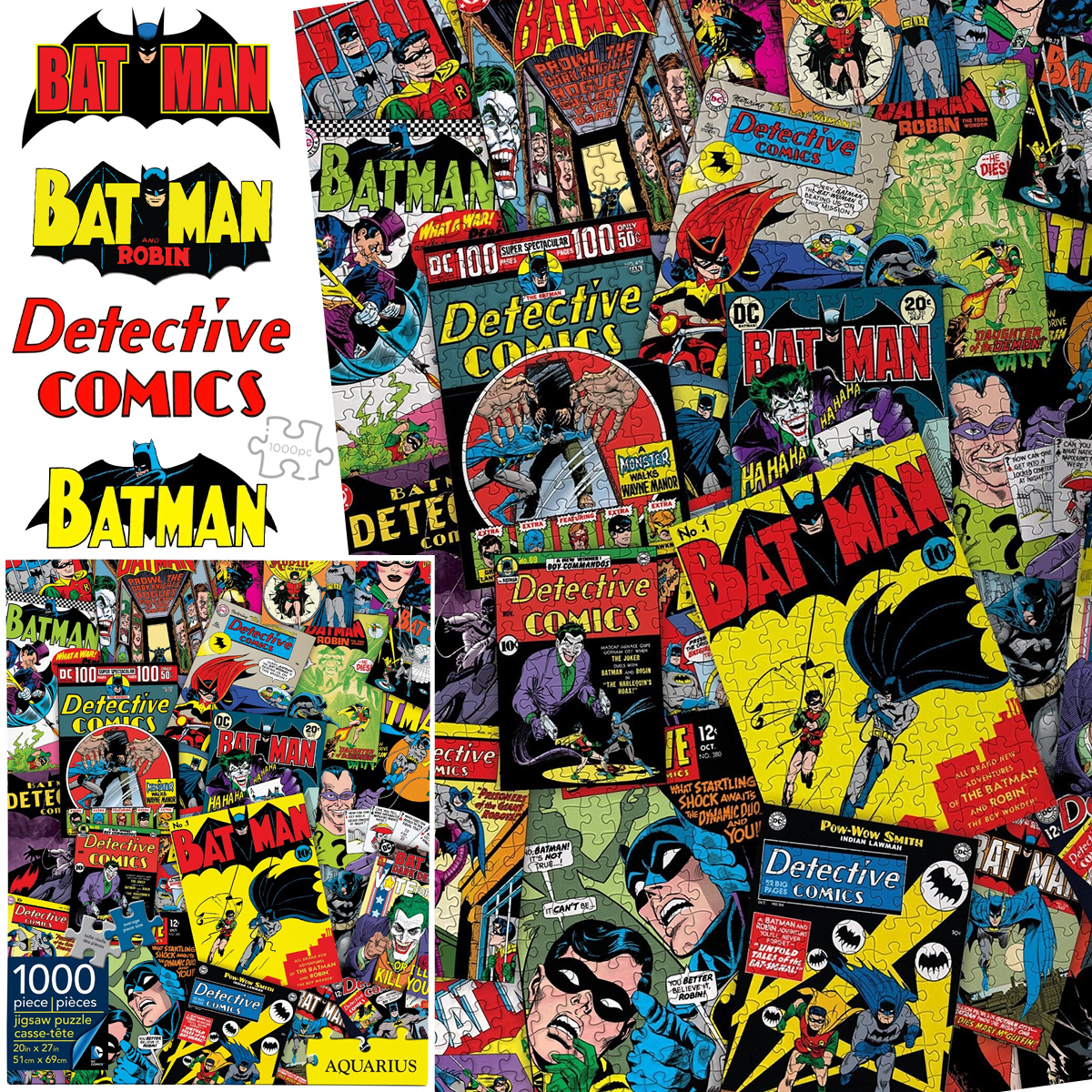Quebra-Cabeça Batman Capas Revistas em Quadrinhos Clássicas (DC Comics)