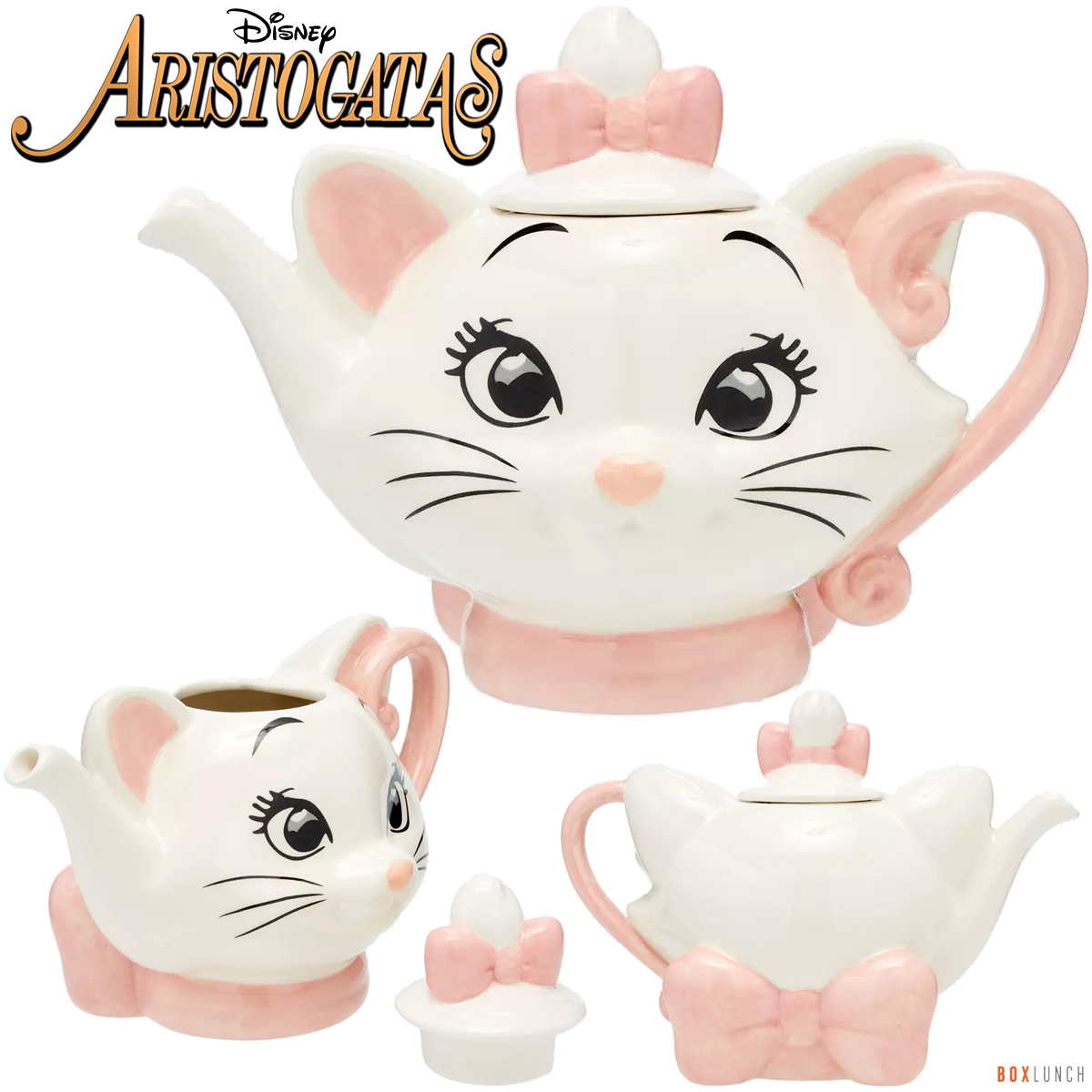 Bule de Chá Gatinha Marie do Filme Aristogatas (Disney)