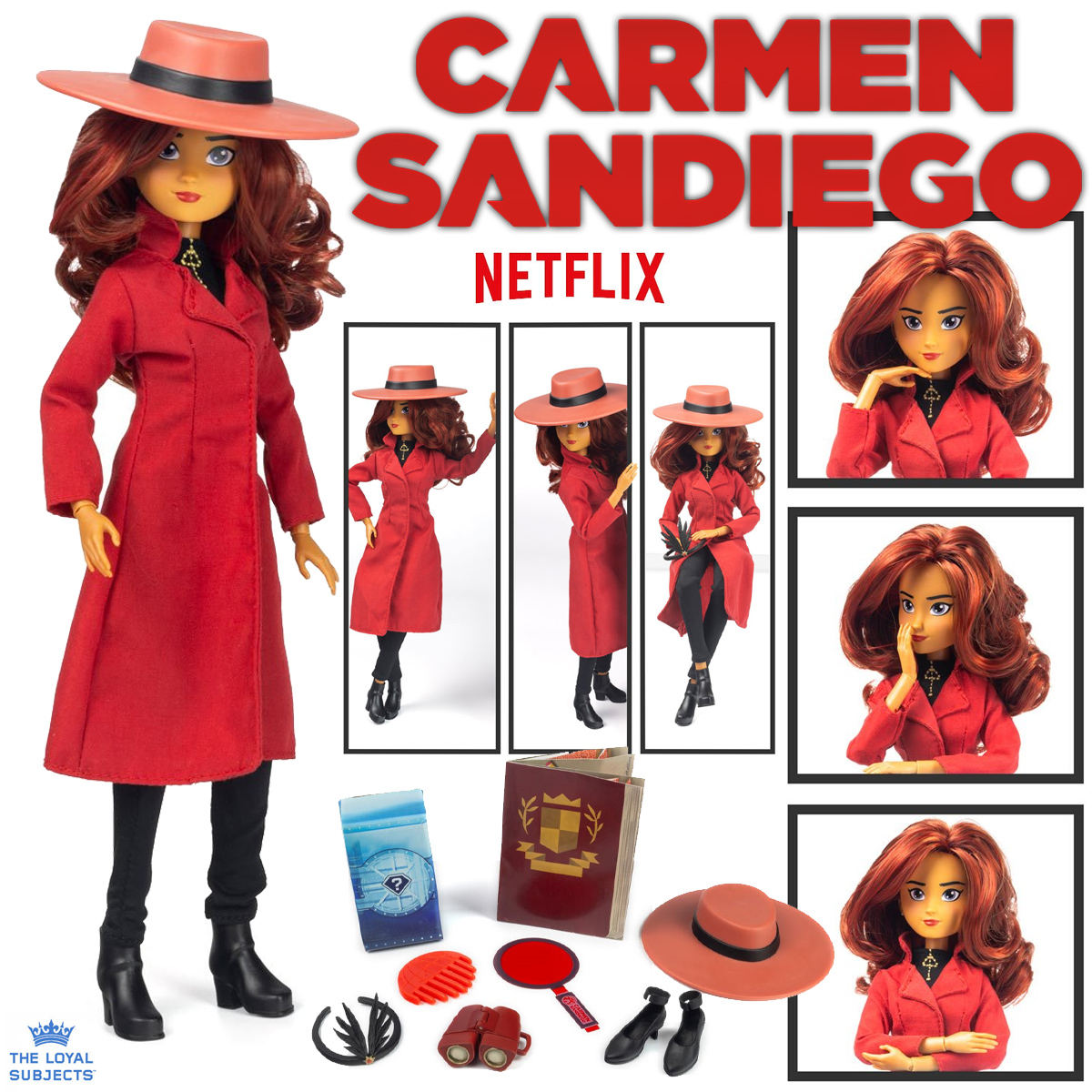 Boneca Fashion Carmen Sandiego da Série Animada do Netflix
