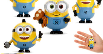 Mini-Figuras Minions MetalFigs de Metal Fundido: Stuart, Kevin, Otto e Bob