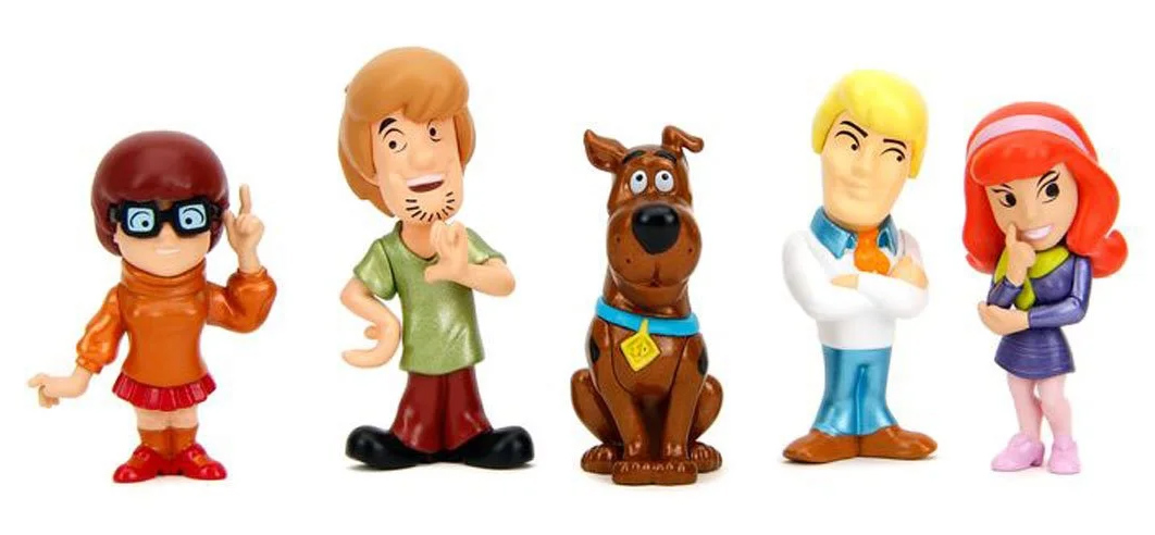 Scooby-Doo Mini-Figures and the cast metal metal mystery