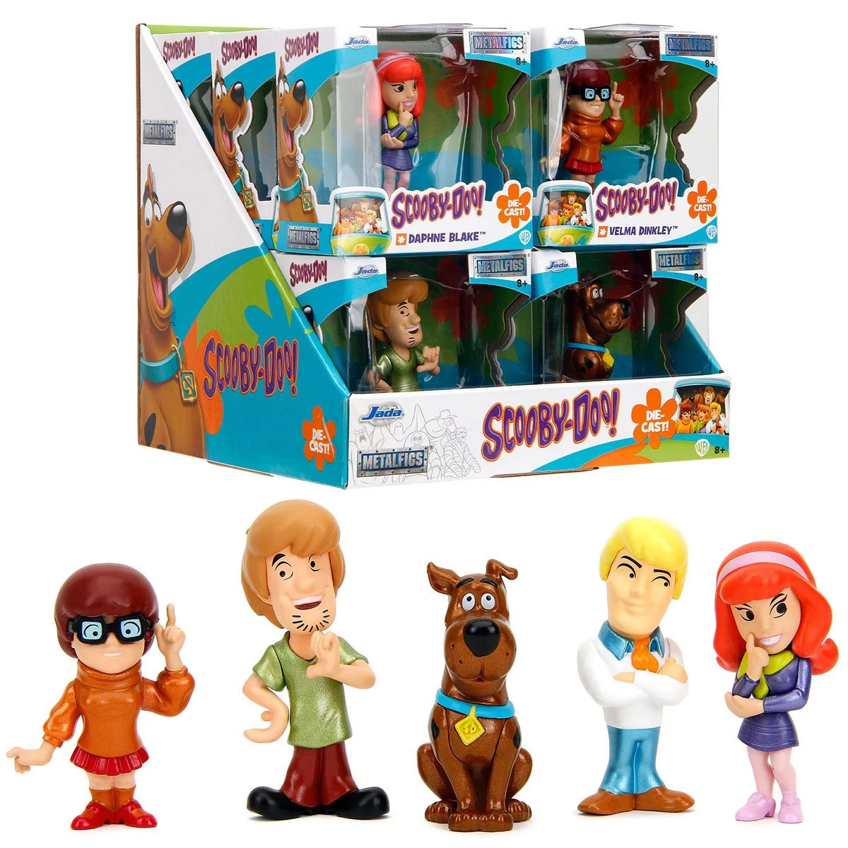 Scooby-Doo Mini-Figures and the cast metal metal mystery