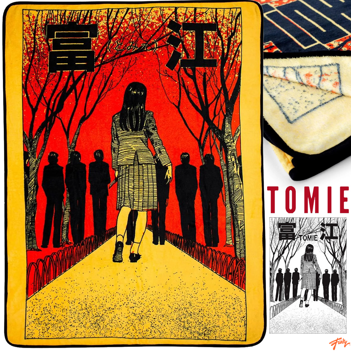 Cobertor de Lance do Mangá Tomie de Junji Ito