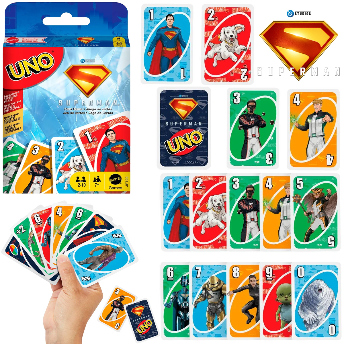 Jogo de Cartas UNO do Filme Superman (2025) de James Gunn