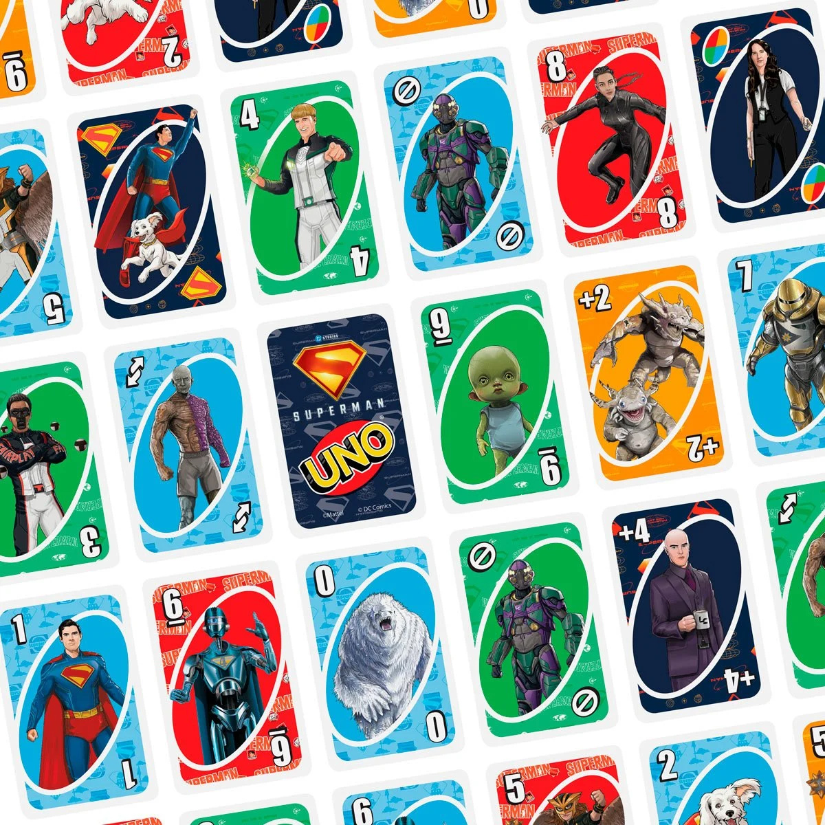 Uno Card Set from James Gunn's superman (2025)