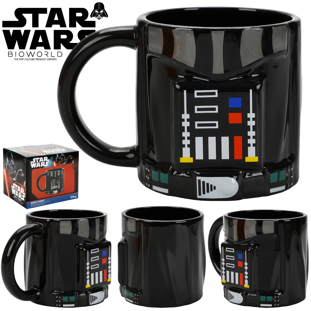 Caneca Darth Vader com o Sistema Cibernético de Suporte de Vida