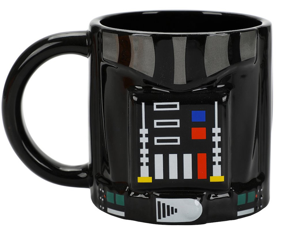 Darth Vader mug with the cyber life support system