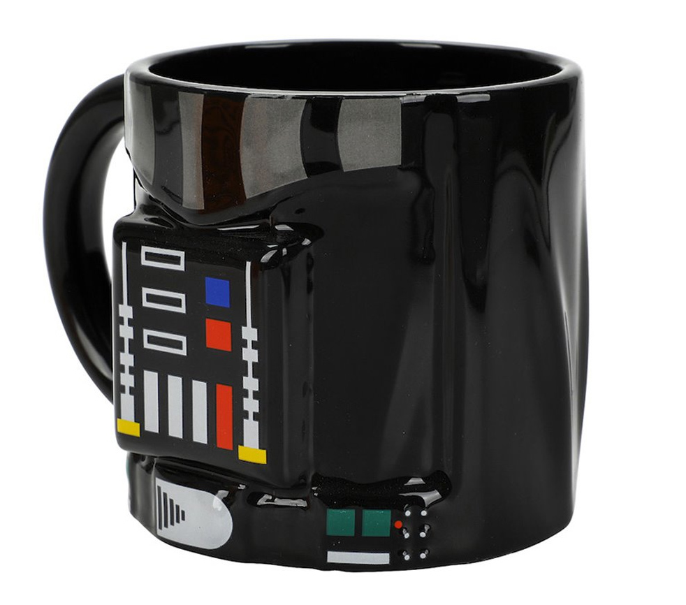 Darth Vader mug with the cyber life support system