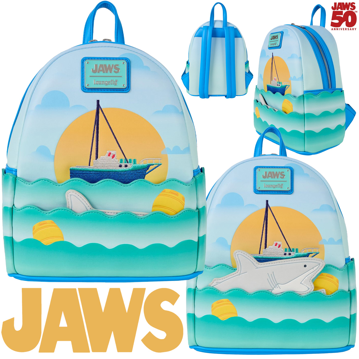 Mini-Mochila Tubarão (Jaws) 50 Anos com o Barco Orca