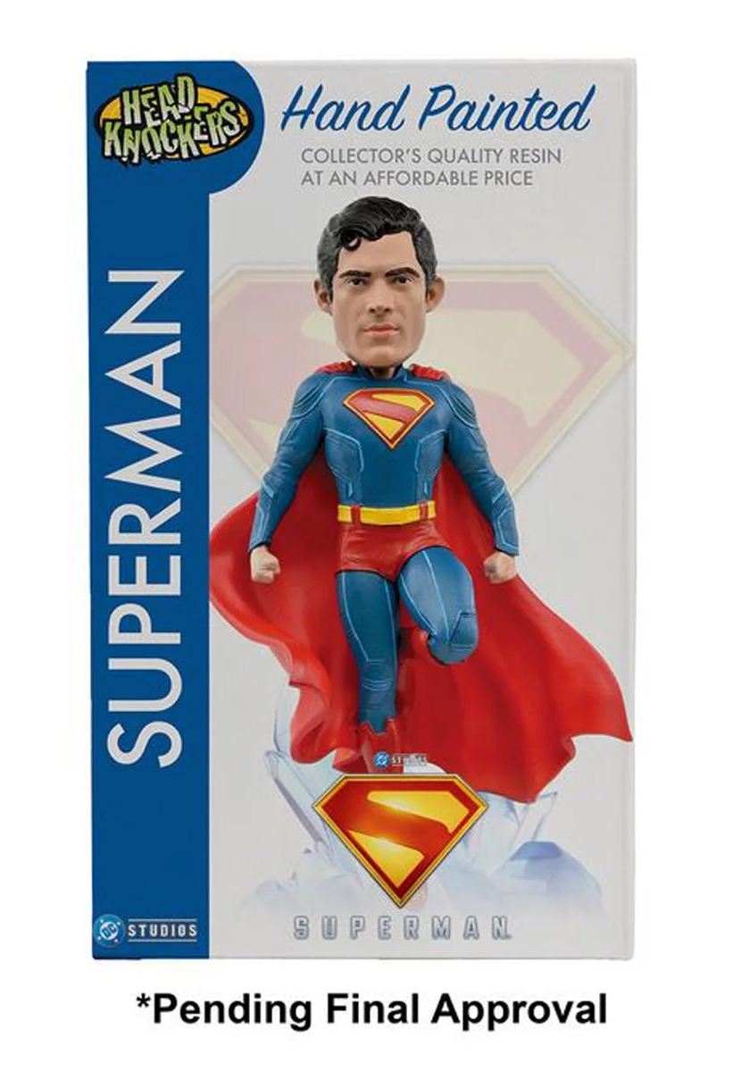 Boneco Superman Head Knocker (David Corenswet) do Filme de James Gunn (Bobble Head)