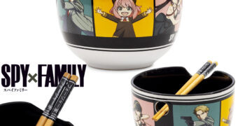 Tigela Ramen Spy x Family com a Família Forger