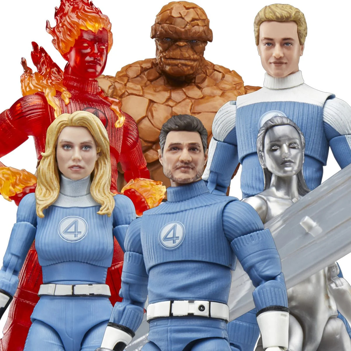 Action Figures Marvel Legends Quarteto Fantástico: Primeiros Passos (The Fantastic Four: First Steps)