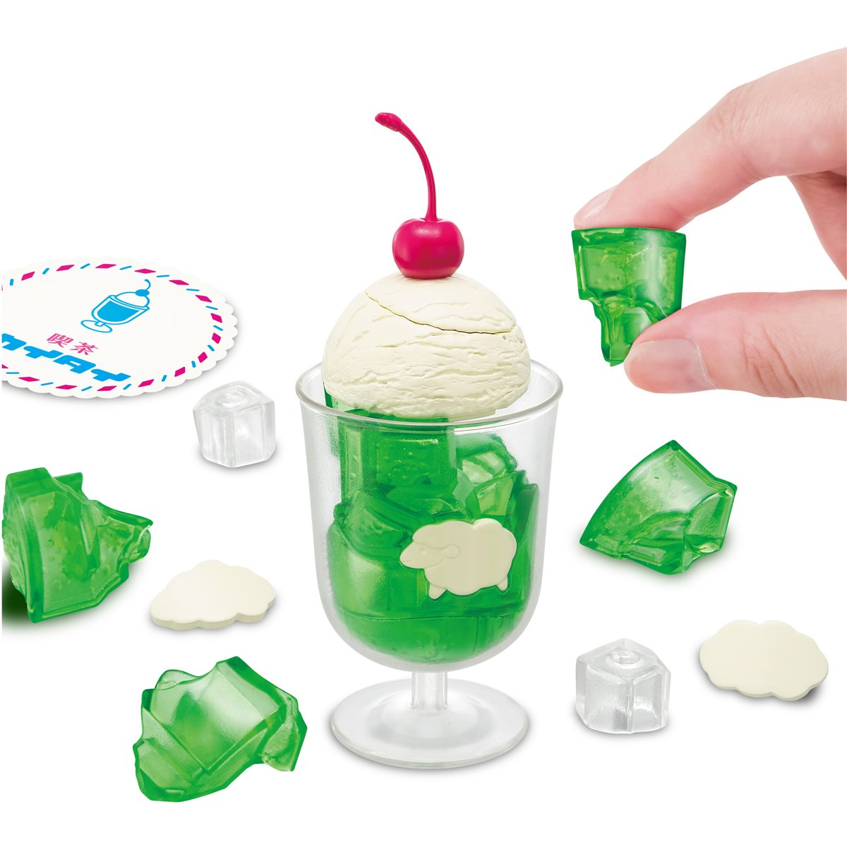 Quebra-Cabeça 3D Kaitai Puzzle: Cream Soda com Refrigerante de Melão e Sorvete