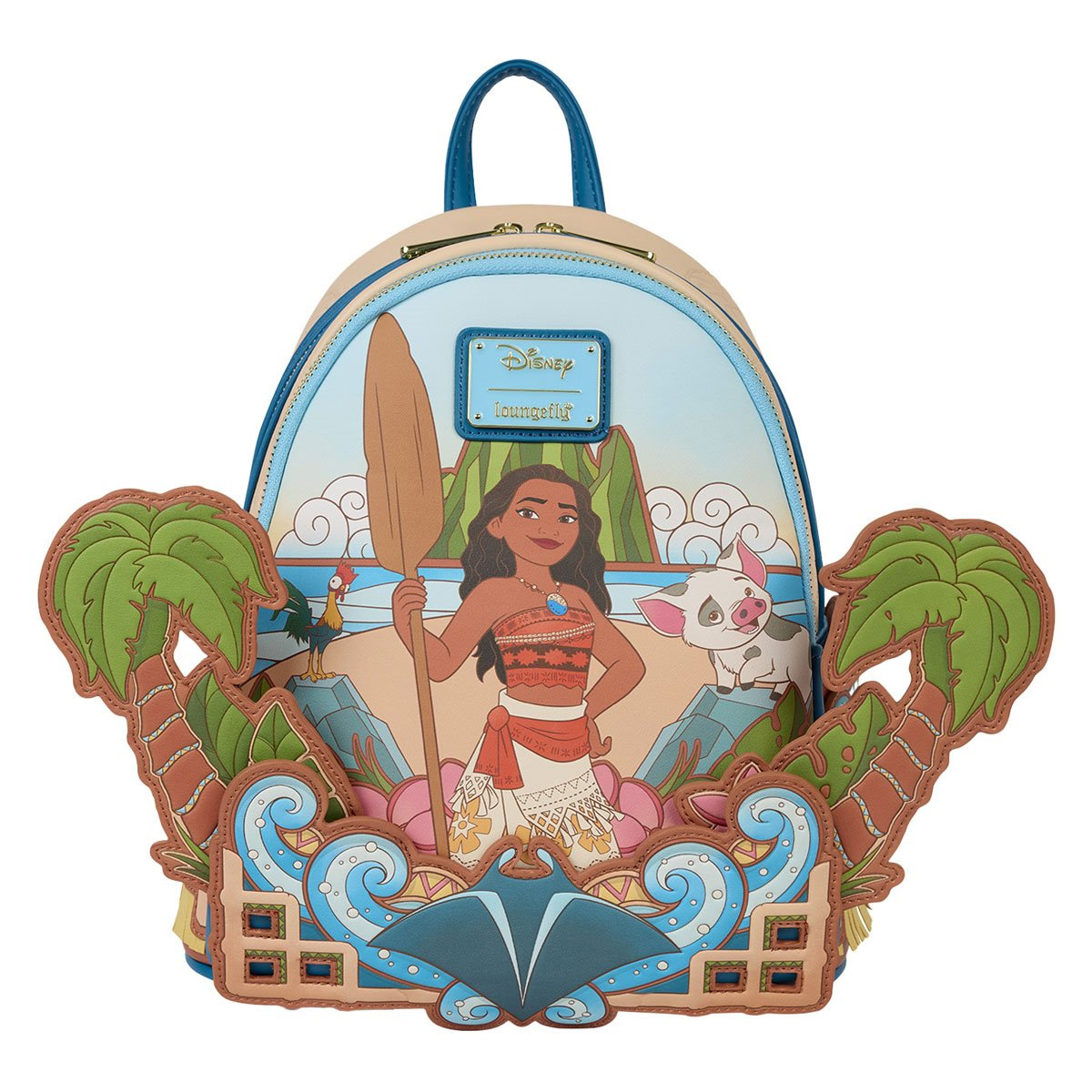 Mini-Mochila Moana com Pua e Hei Hei (Loungefly/Disney)