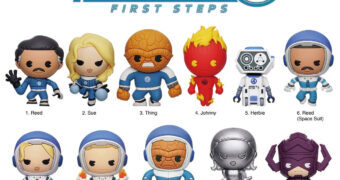 Chaveiros Quarteto Fantástico: Primeiros Passos 3D Figural Bag Clips (Marvel)