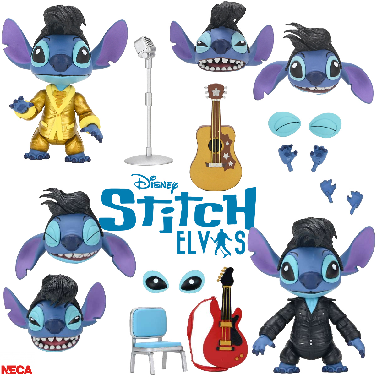Action Figures Neca Ultimate Stitch Elvis