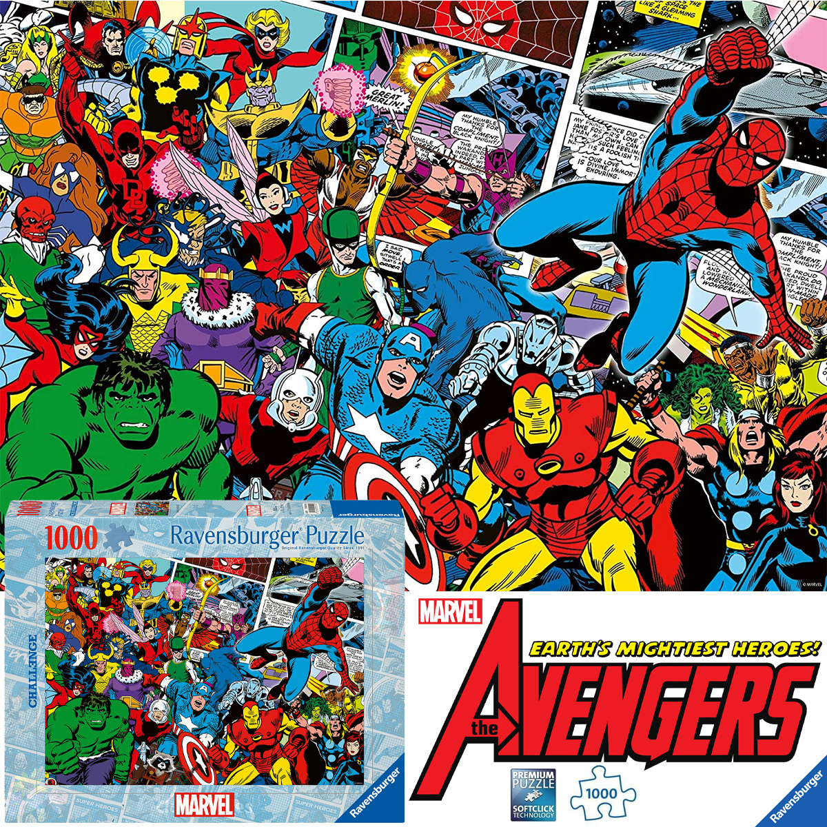 Quebra-Cabeça Marvel Vingadores - Ravensburger Challenge