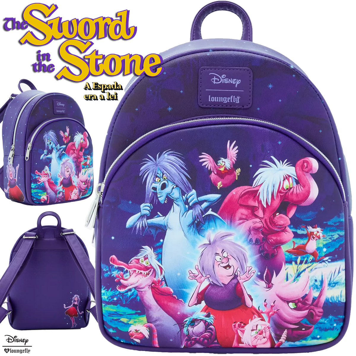 Mini-Mochila A Espada Era a Lei com Madame Mim (Disney)