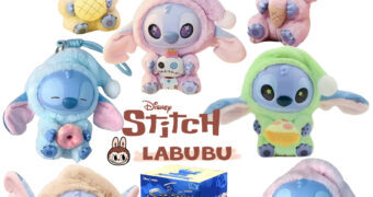 Bonecos Labubu Stitch de Pelúcia (Blind-Box)