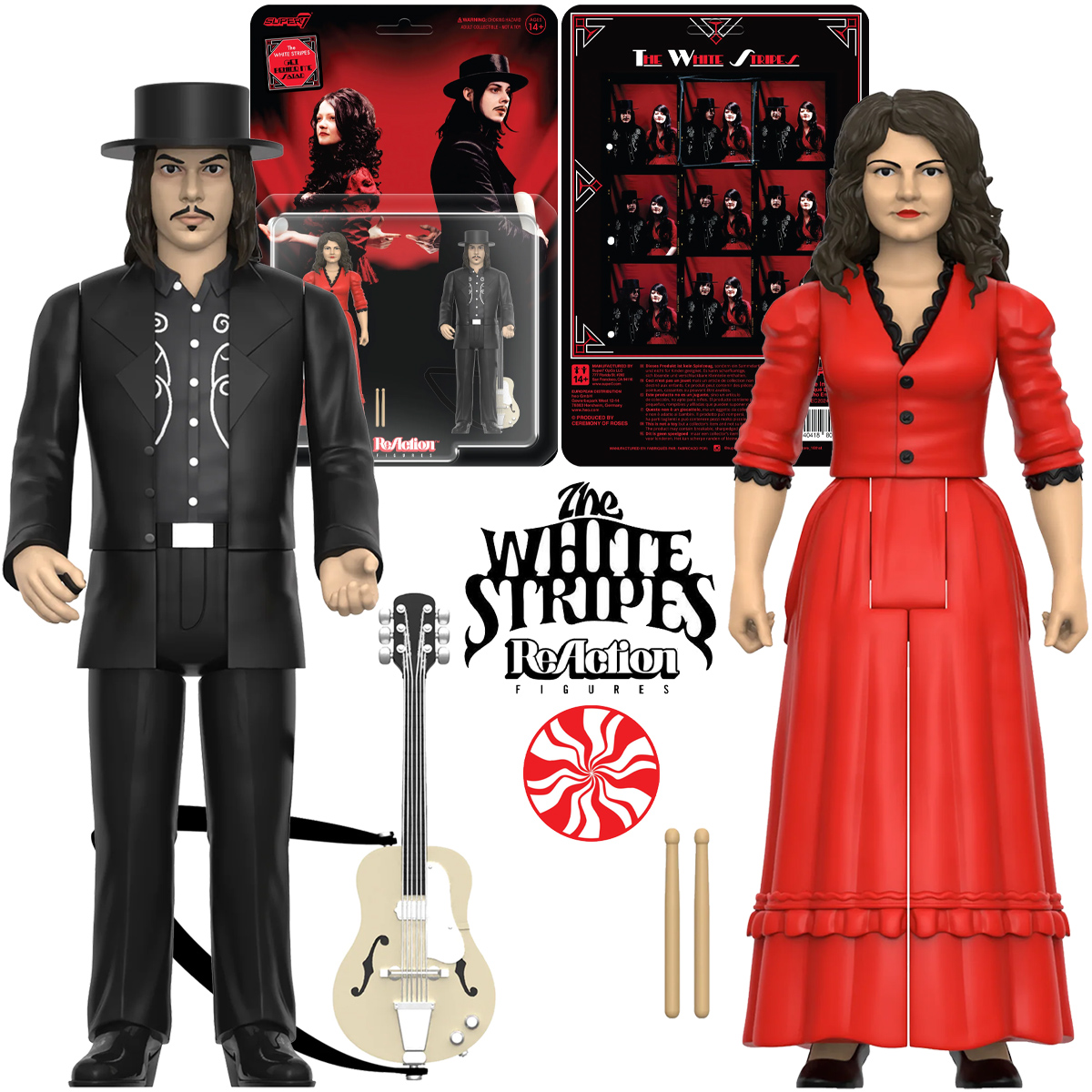 Action Figures The White Stripes “Get Behind Me Satan” ReAction