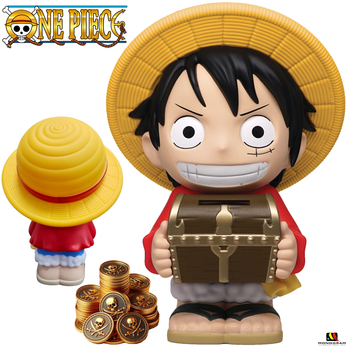 Cofre Monkey D. Luffy PVC Figural Bank